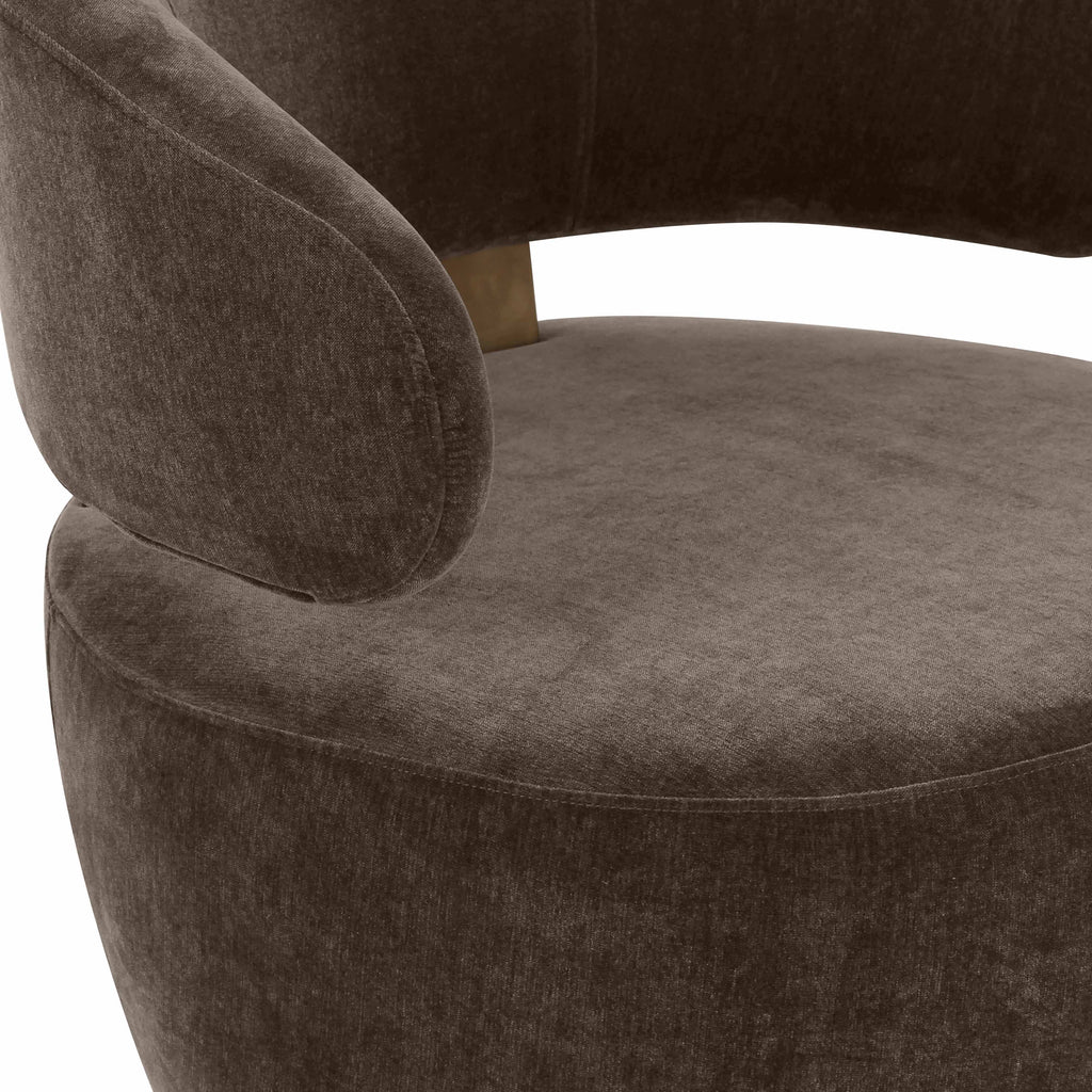 Austin Upcycled Contract-Grade Fabric Swivel Accent Chair