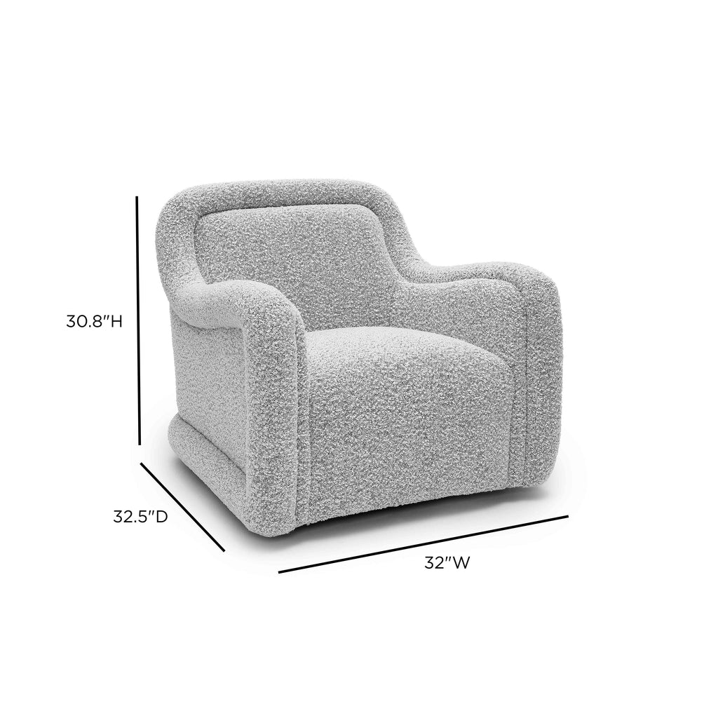 Charli Performance Boucle Swivel Chair