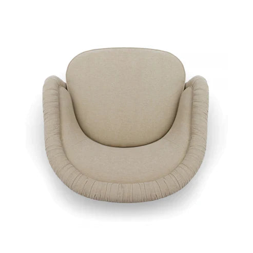 Pamela Tan Performance Chenille Tasseled Lounge Accent Chair