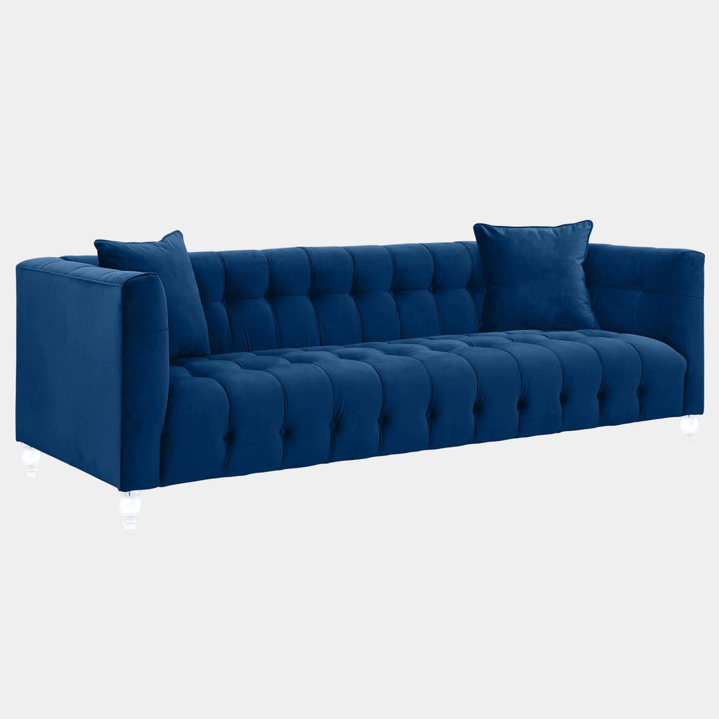 Bea 90.6" Performance Velvet Tufted Sofa