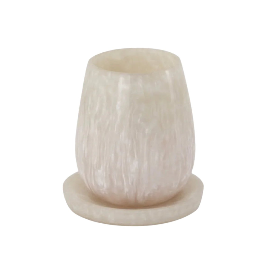 Rounded Swirl Resin Kiddush Cup
