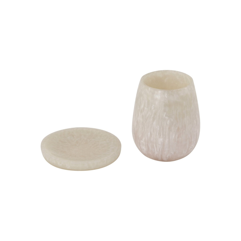 Rounded Swirl Resin Kiddush Cup