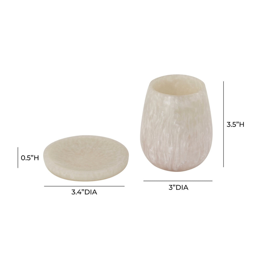 Rounded Swirl Resin Kiddush Cup