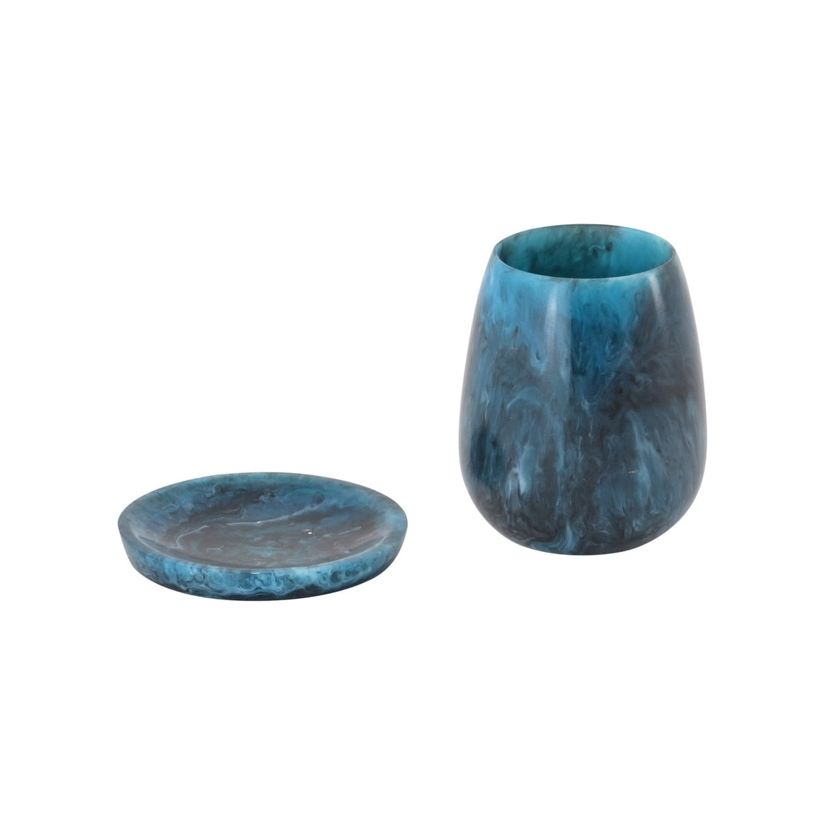 Rounded Swirl Resin Kiddush Cup