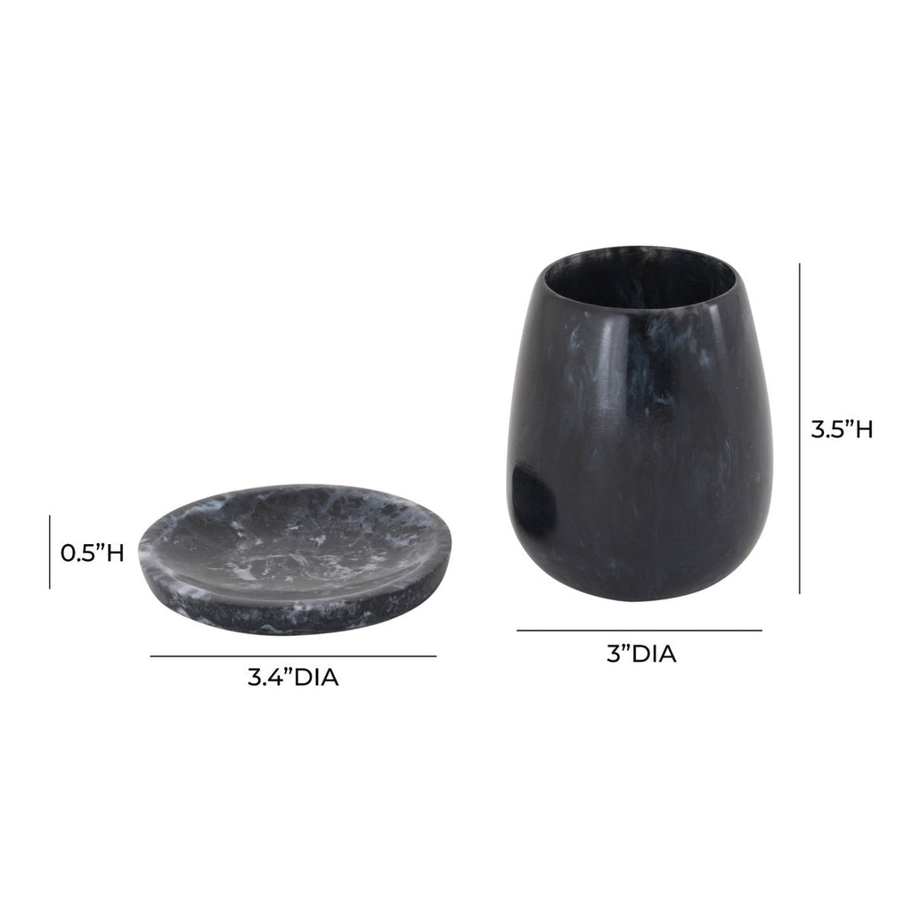 Rounded Swirl Resin Kiddush Cup