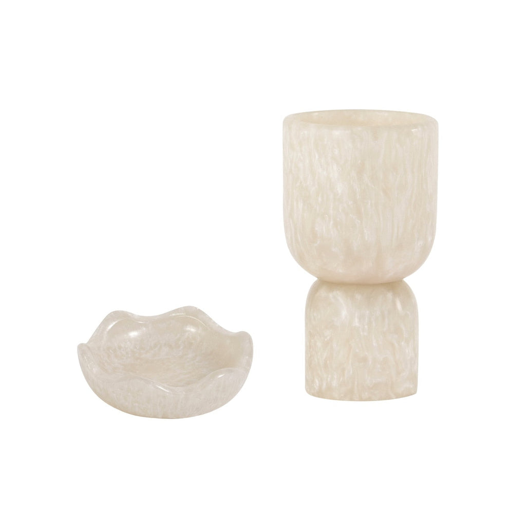 Platform Swirl Resin Kiddush Cup