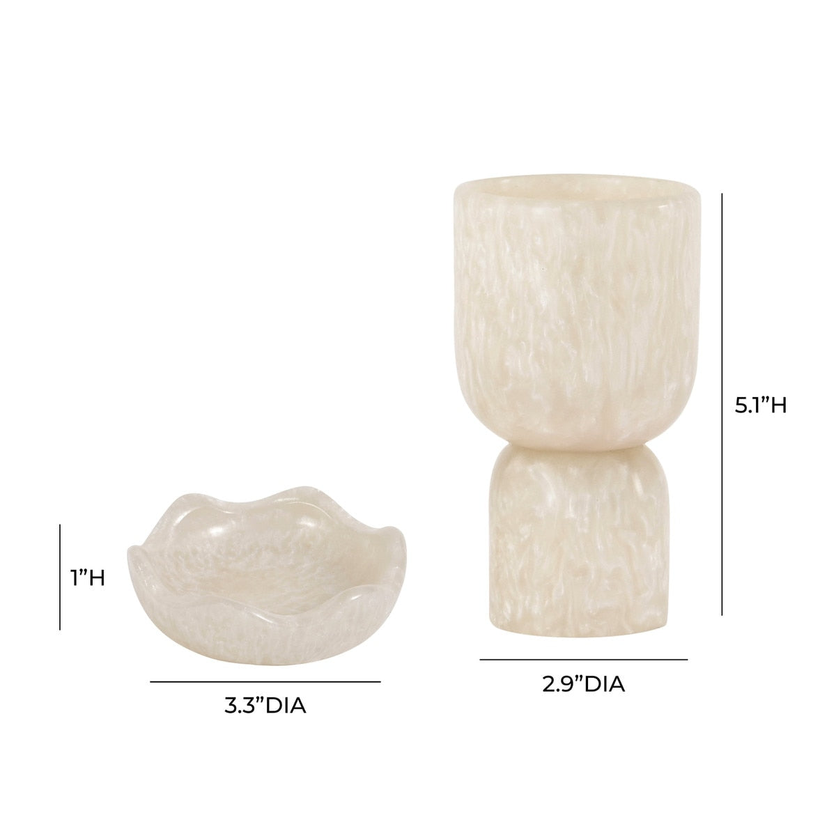 Platform Swirl Resin Kiddush Cup