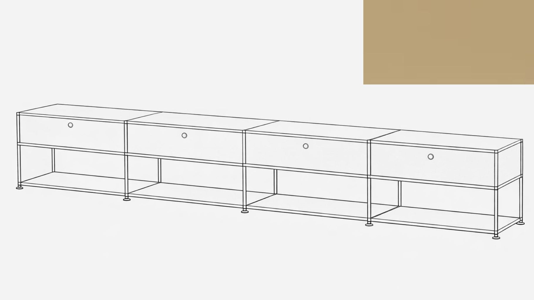 USM Haller Open Media Console