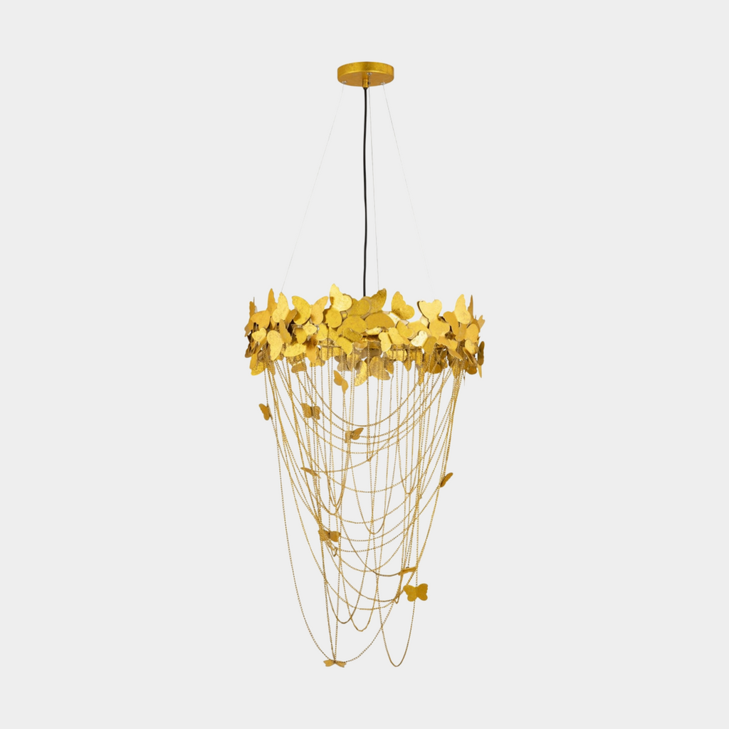 Butterfly Gold Chandelier