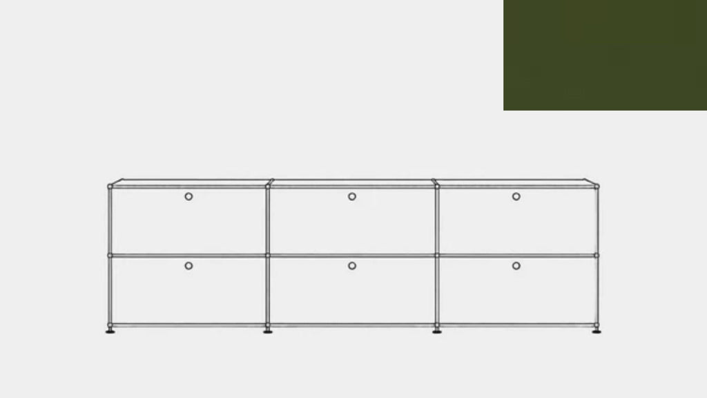 USM Haller E2F Double File Credenza
