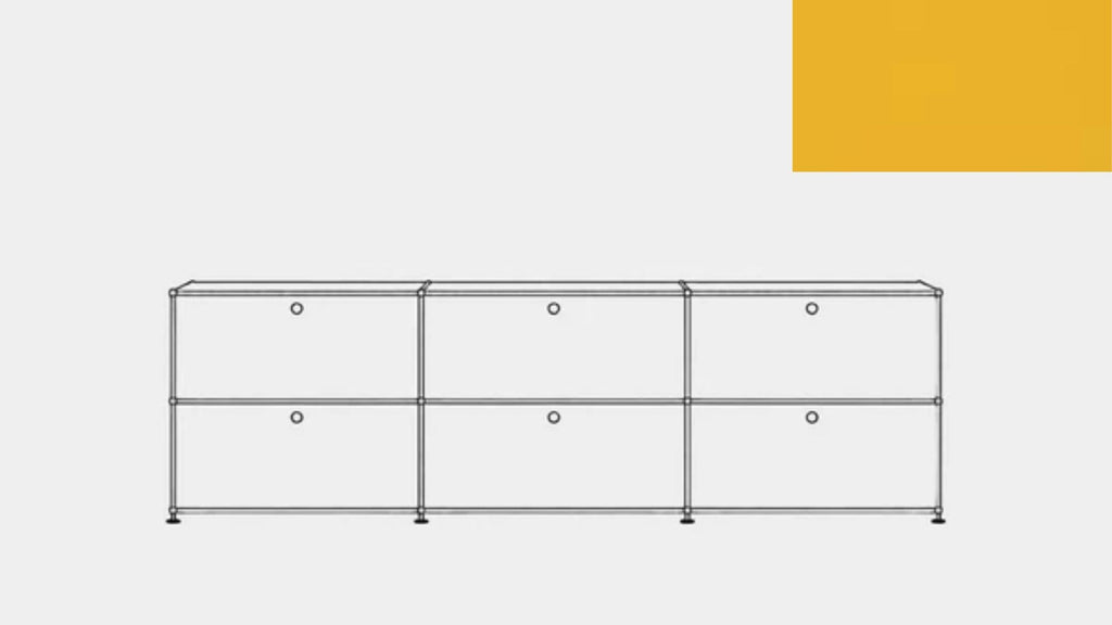 USM Haller E2F Double File Credenza