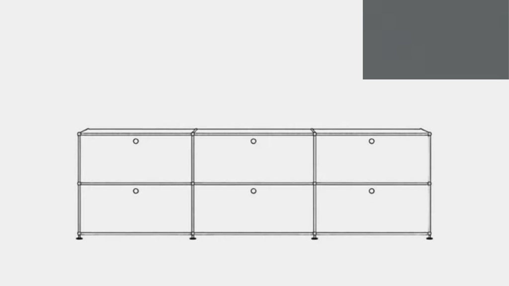 USM Haller E2F Double File Credenza
