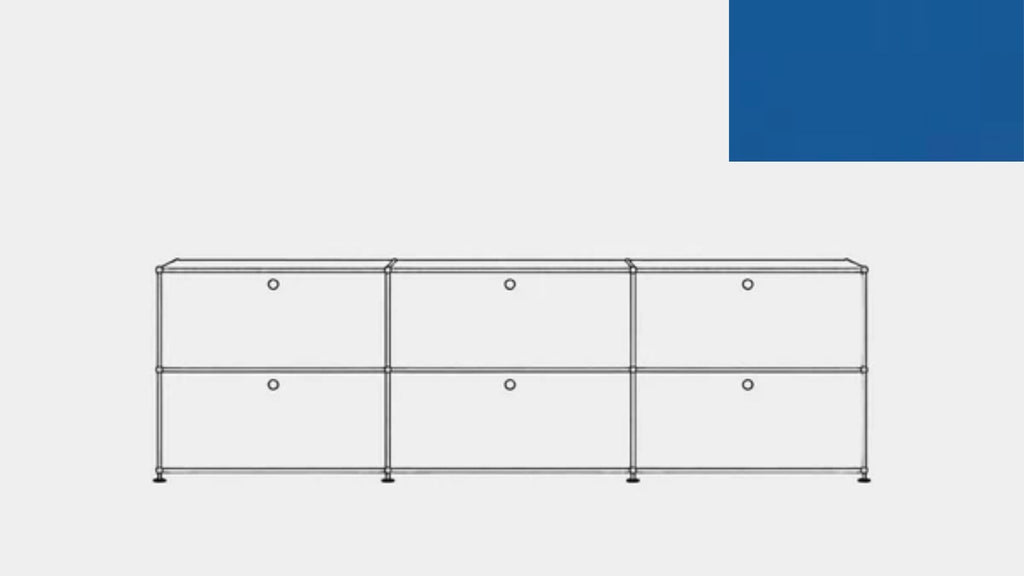 USM Haller E2F Double File Credenza