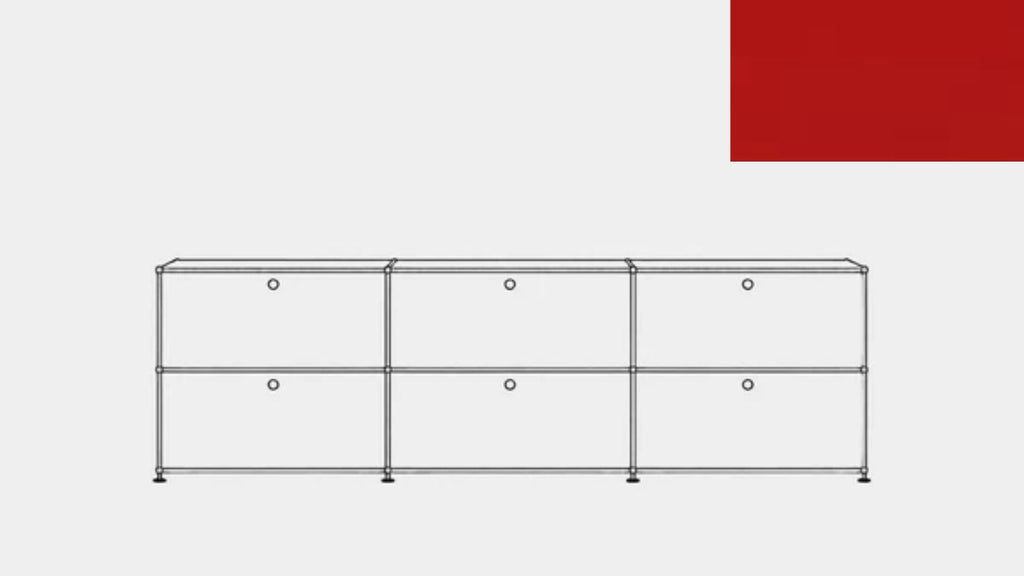 USM Haller E2F Double File Credenza
