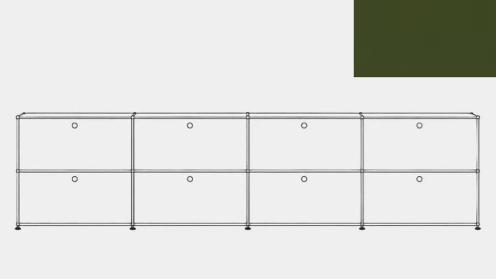 USM Haller E2F Double File Credenza