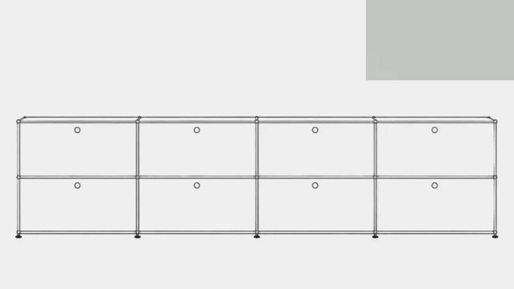 USM Haller E2F Double File Credenza