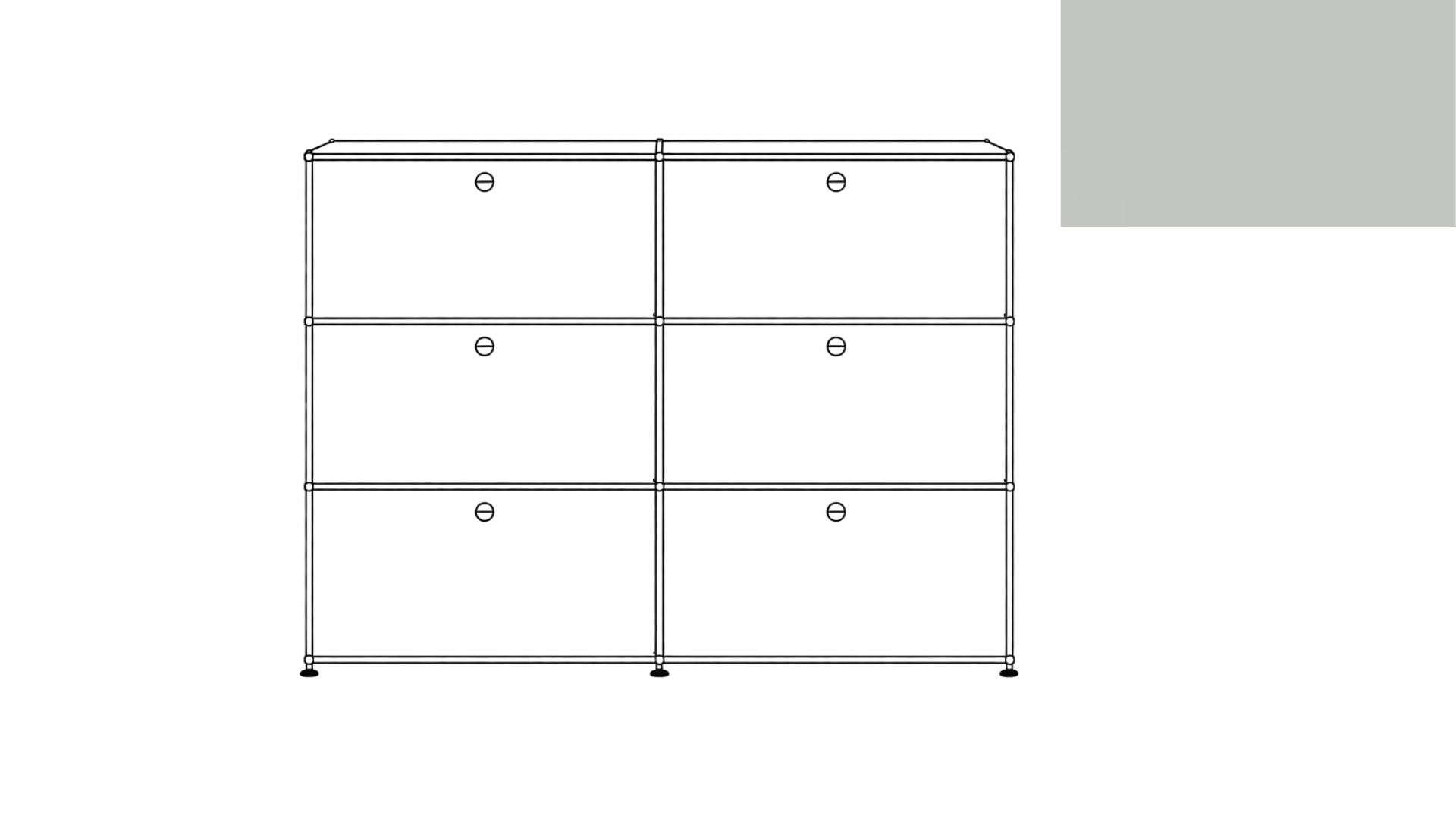 USM Haller G118 Storage Cabinet