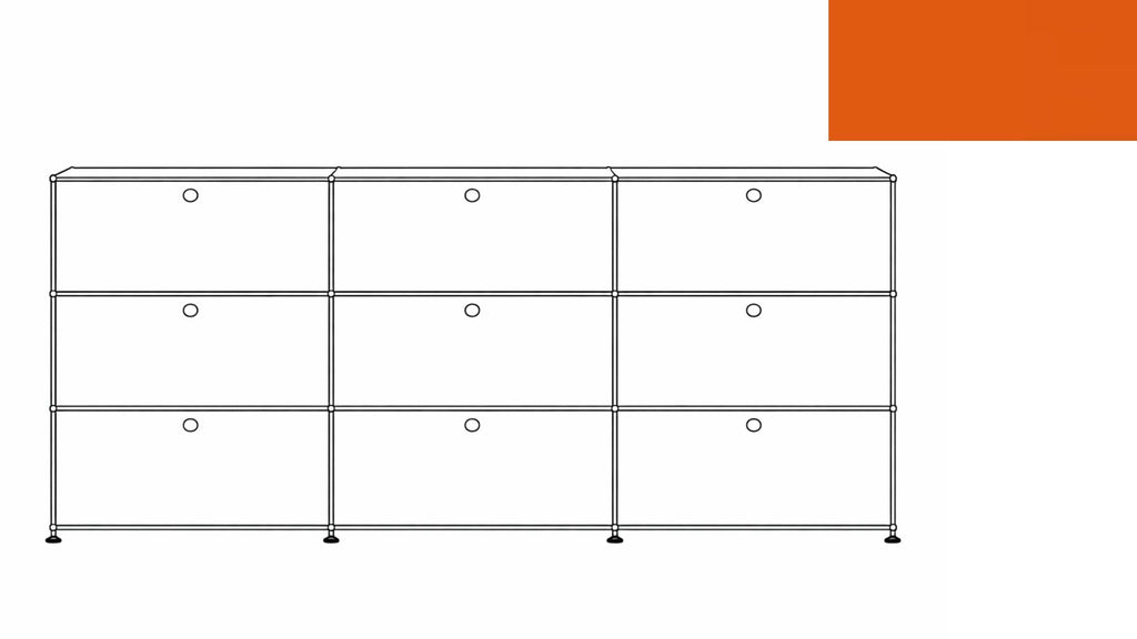USM Haller G118 Storage Cabinet