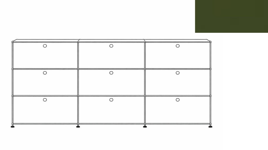 USM Haller G118 Storage Cabinet