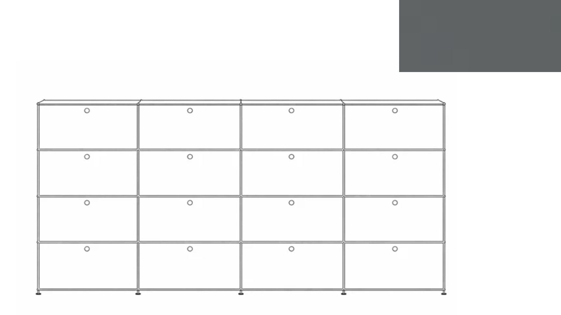 USM Haller G118 Storage Cabinet