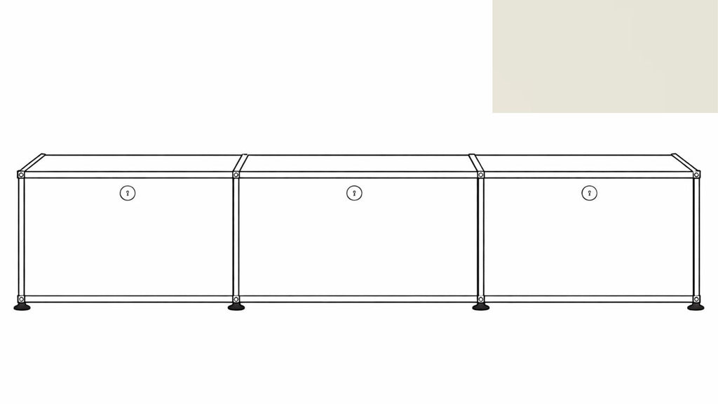 USM Haller B218 Media Storage Credenza