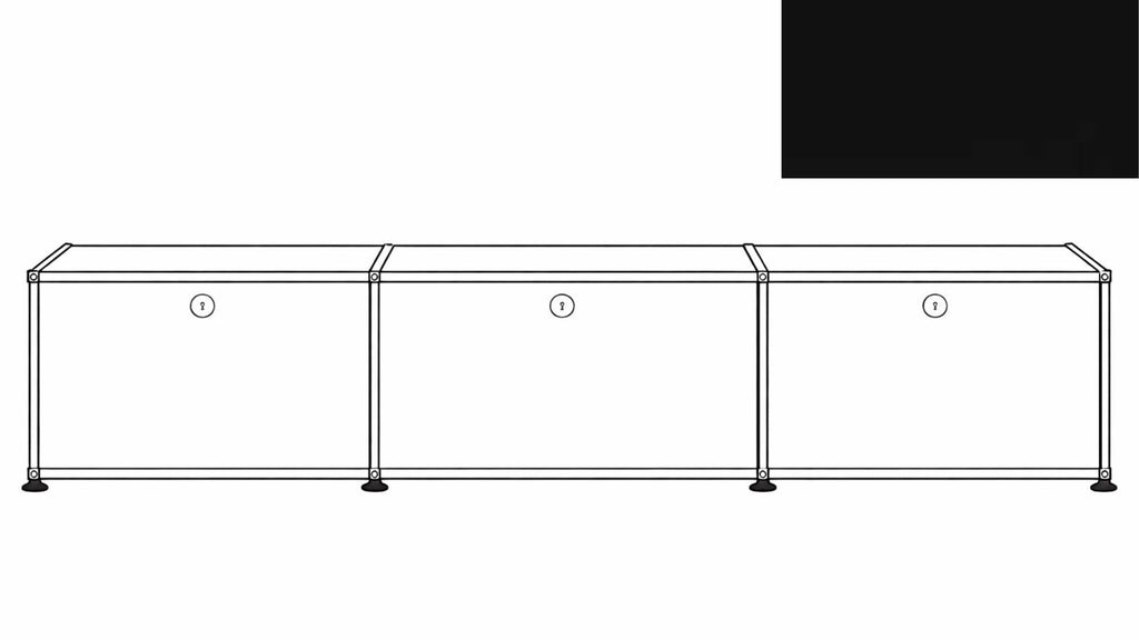 USM Haller B218 Media Storage Credenza