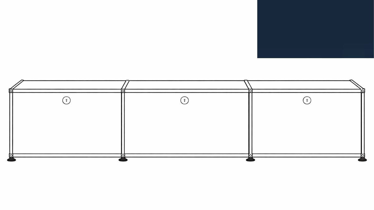 USM Haller B218 Media Storage Credenza