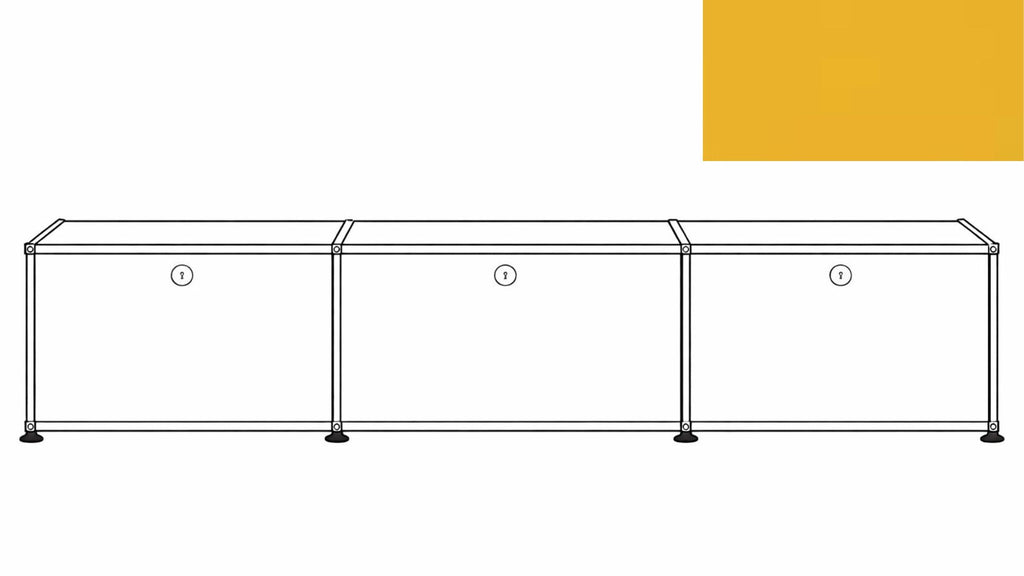 USM Haller B218 Media Storage Credenza