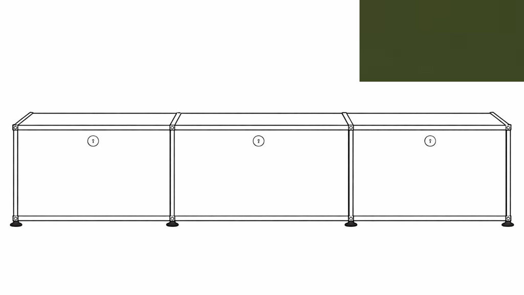 USM Haller B218 Media Storage Credenza