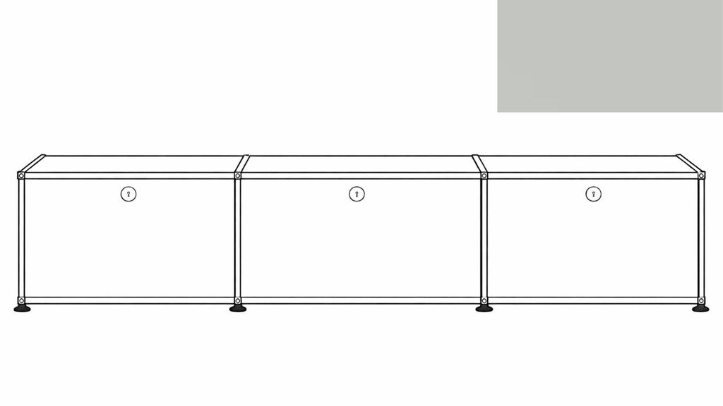 USM Haller B218 Media Storage Credenza