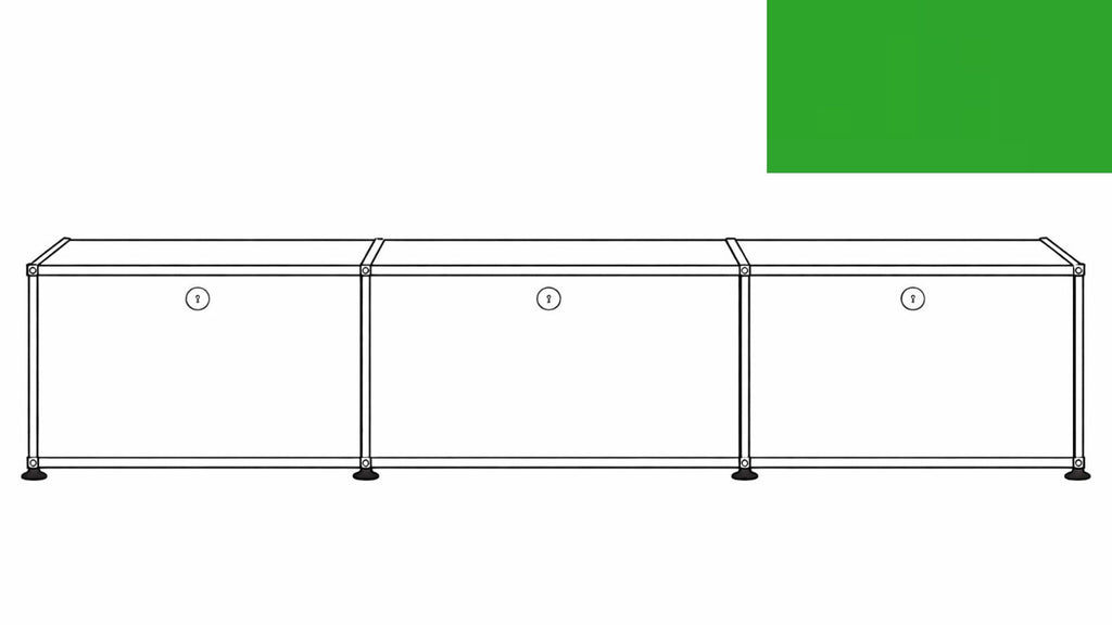 USM Haller B218 Media Storage Credenza