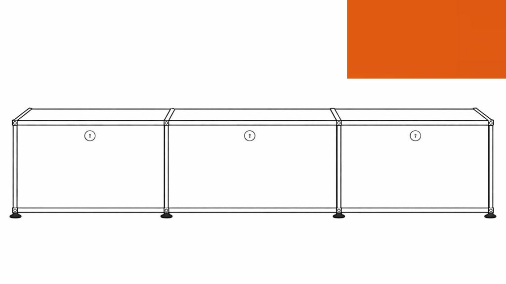 USM Haller B218 Media Storage Credenza
