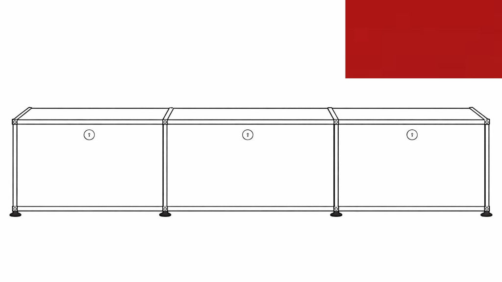 USM Haller B218 Media Storage Credenza