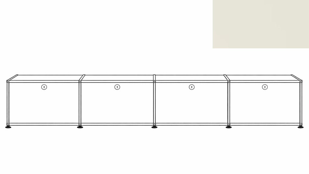 USM Haller B218 Media Storage Credenza