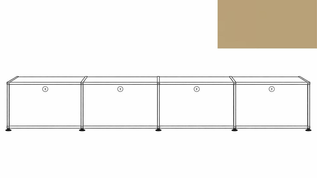 USM Haller B218 Media Storage Credenza