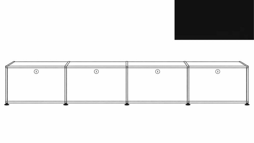 USM Haller B218 Media Storage Credenza