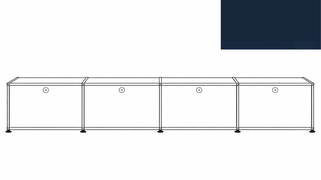 USM Haller B218 Media Storage Credenza