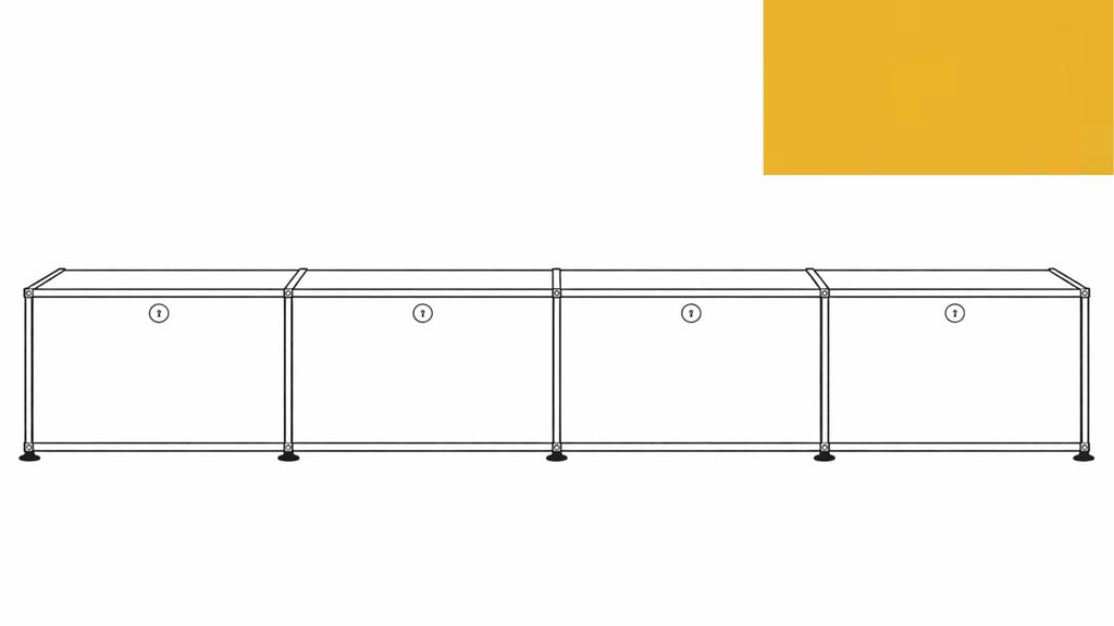 USM Haller B218 Media Storage Credenza