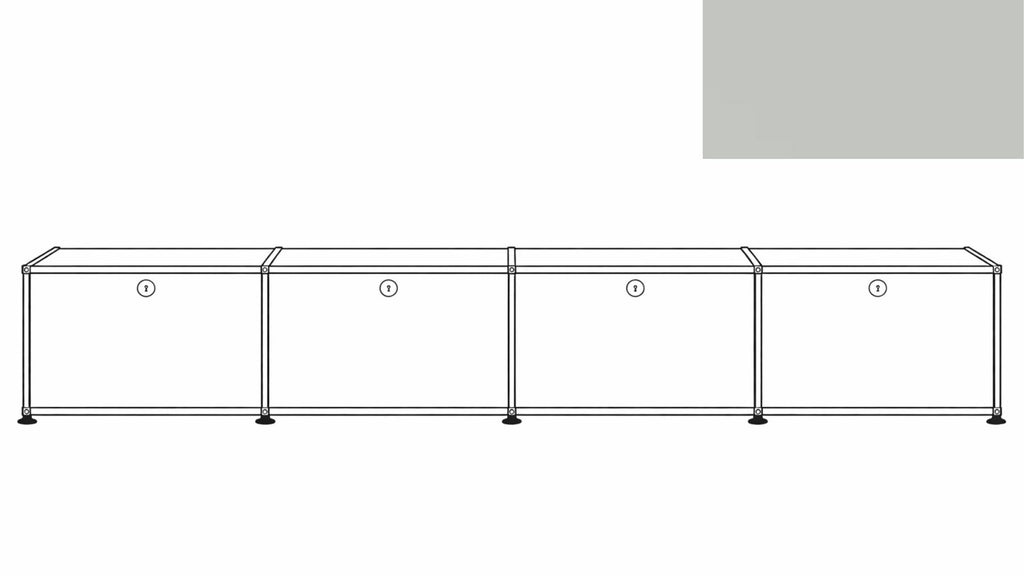 USM Haller B218 Media Storage Credenza