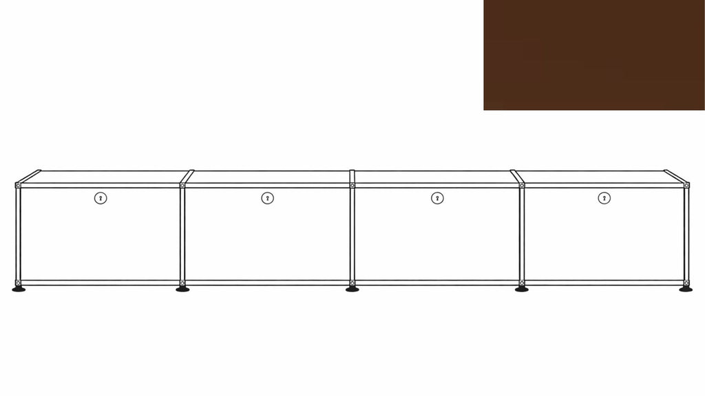 USM Haller B218 Media Storage Credenza