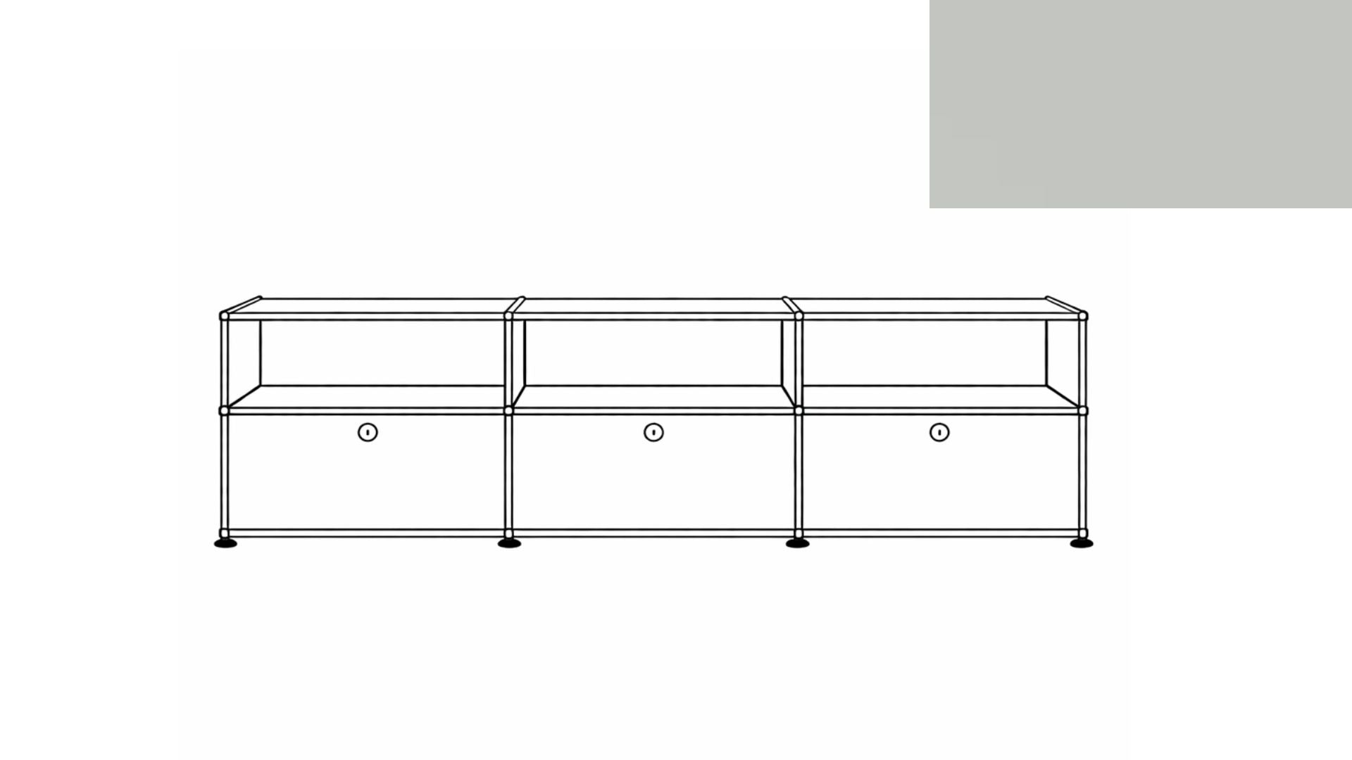 USM Haller C2AF File Credenza