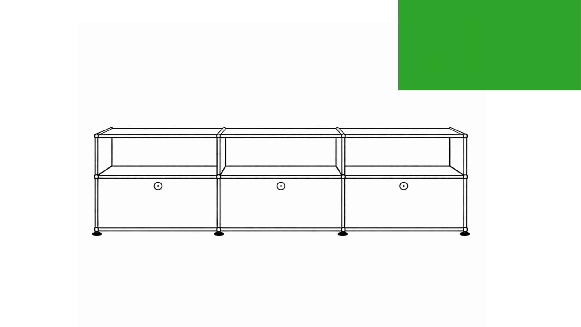 USM Haller C2AF File Credenza