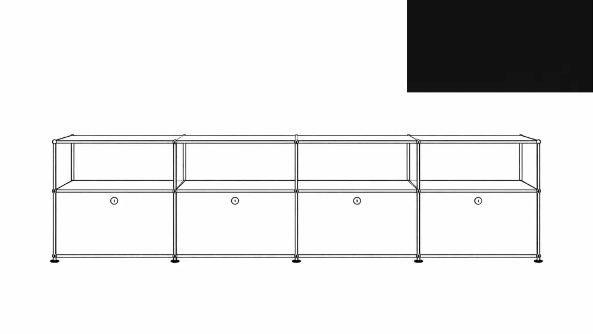 USM Haller C2A Credenza