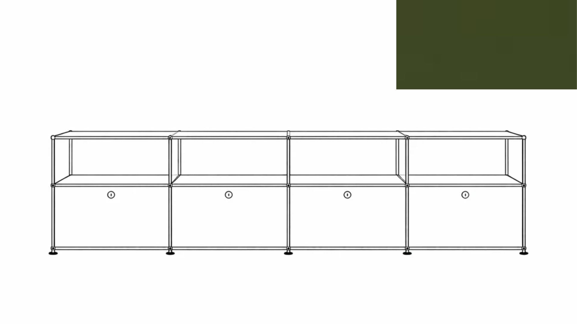 USM Haller C2A Credenza