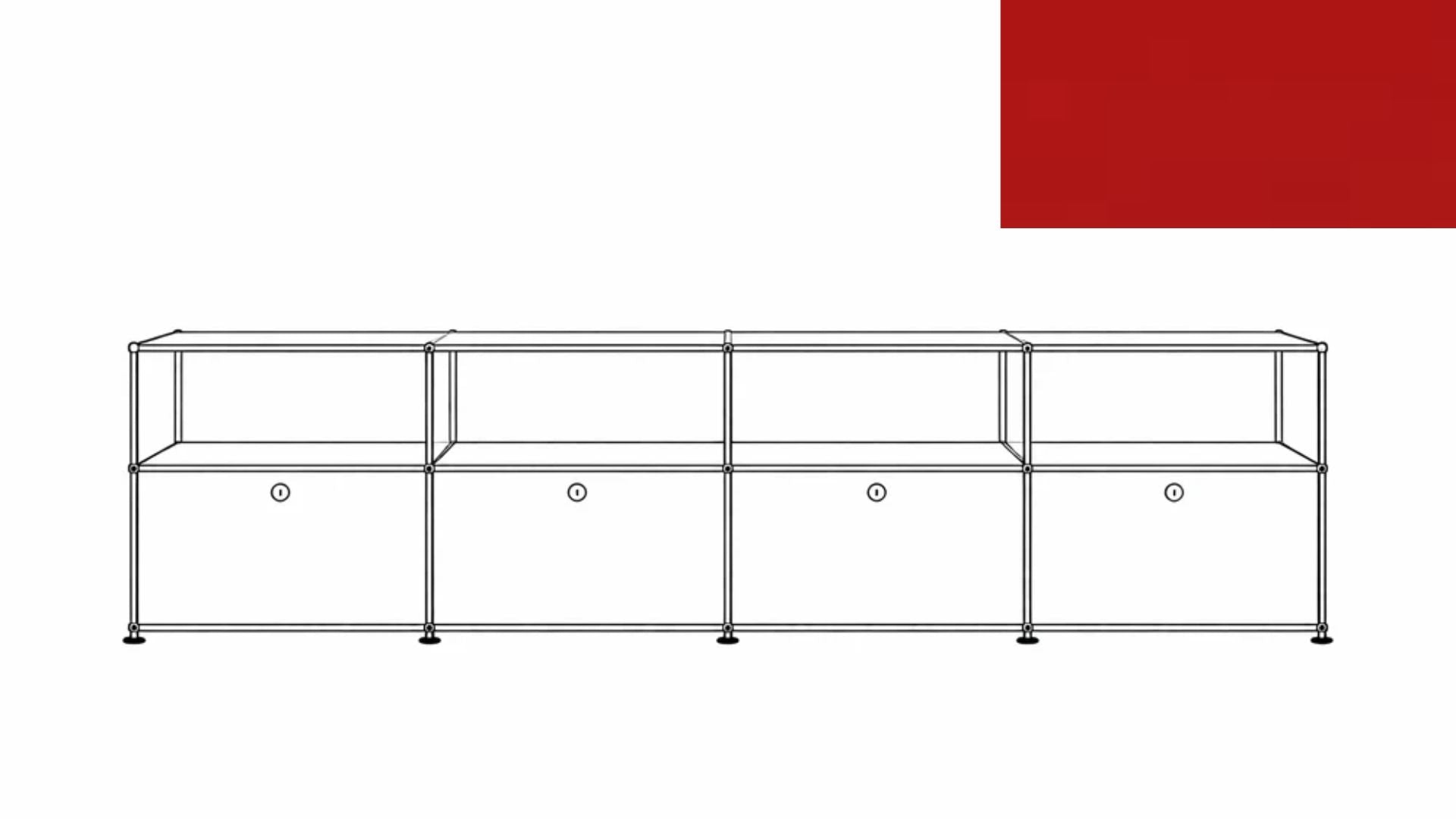 USM Haller C2AF File Credenza