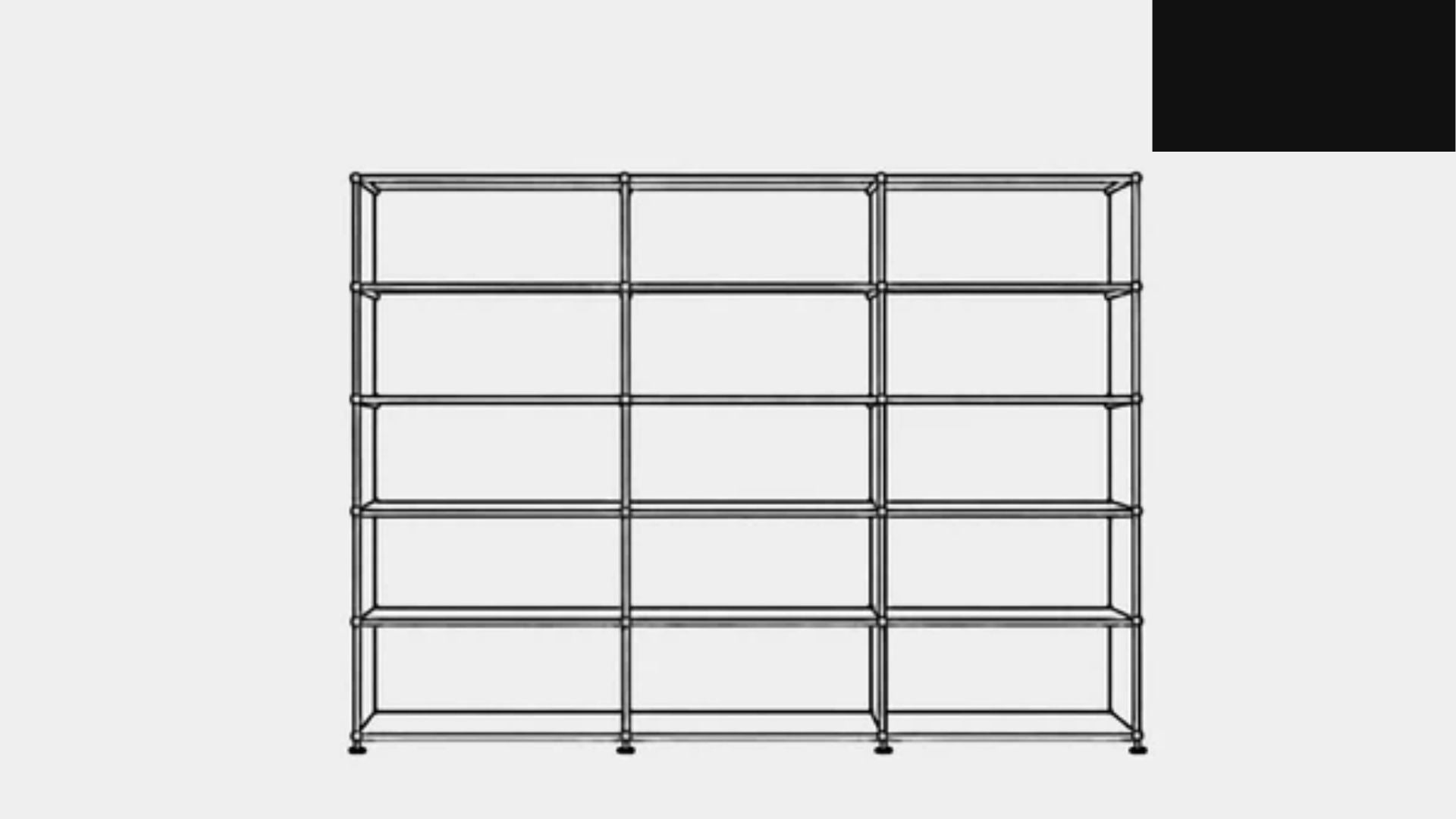 USM Haller H2 Open Shelf
