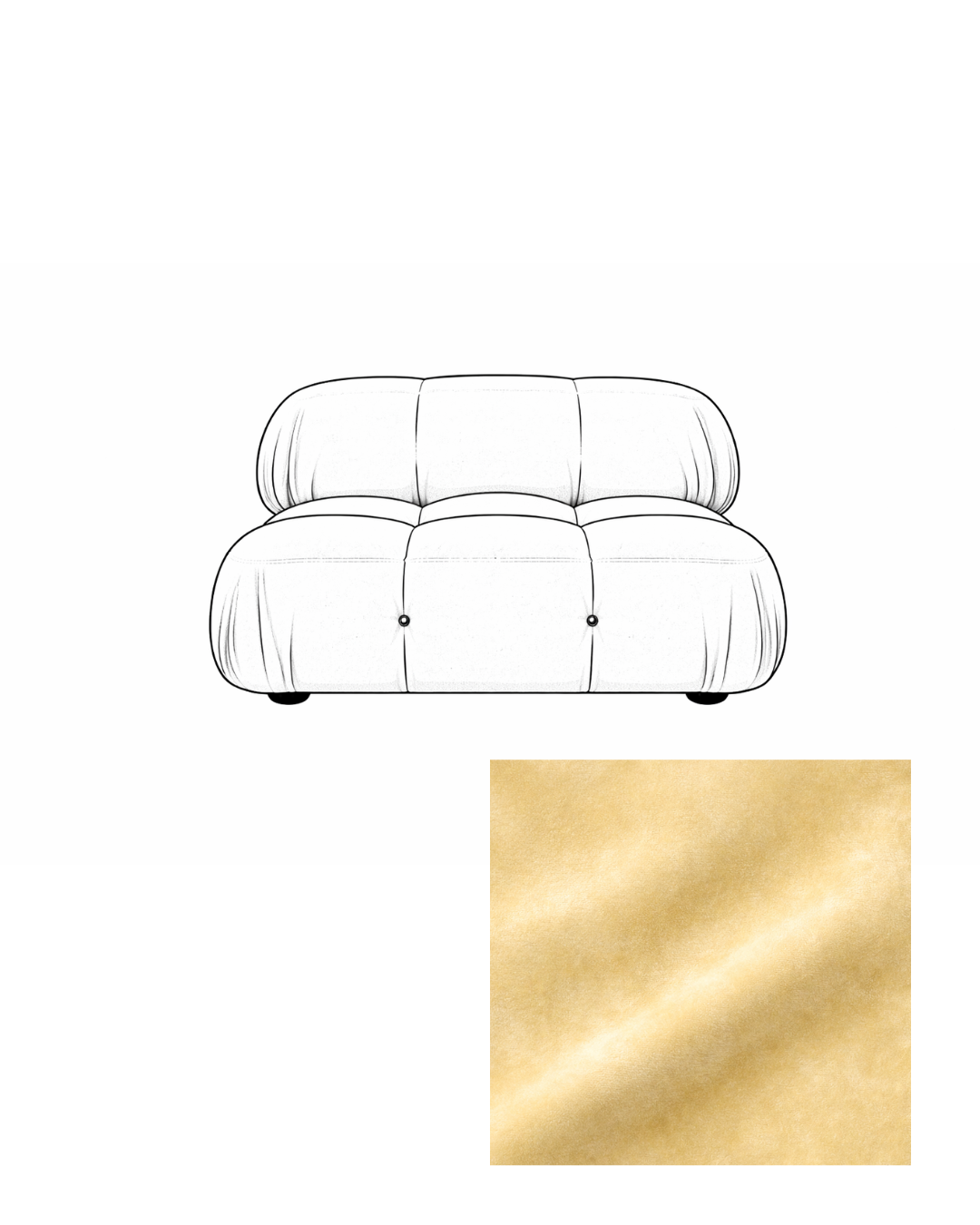 Mario Bellini Velvet Lounge Chair