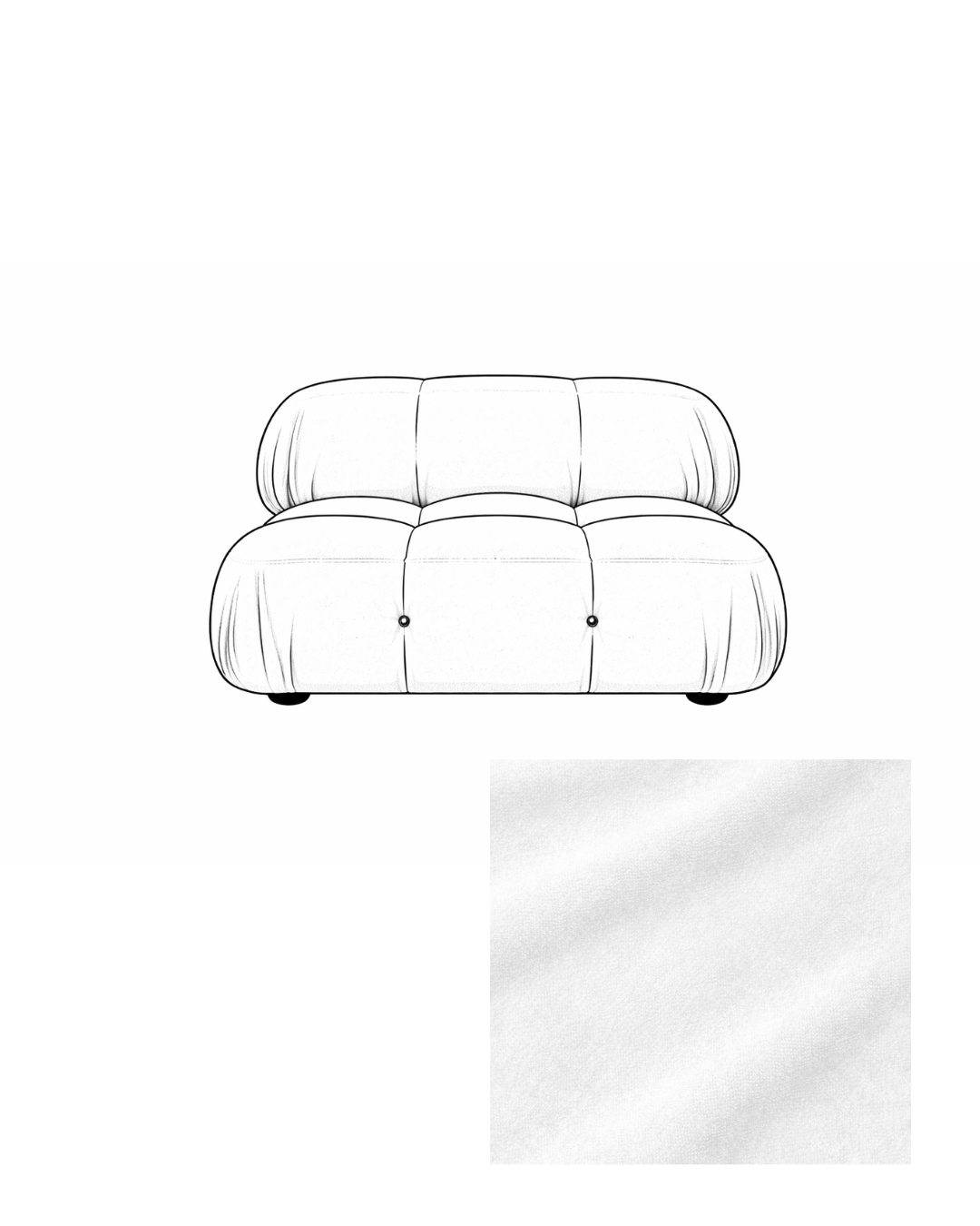 Mario Bellini Velvet Lounge Chair