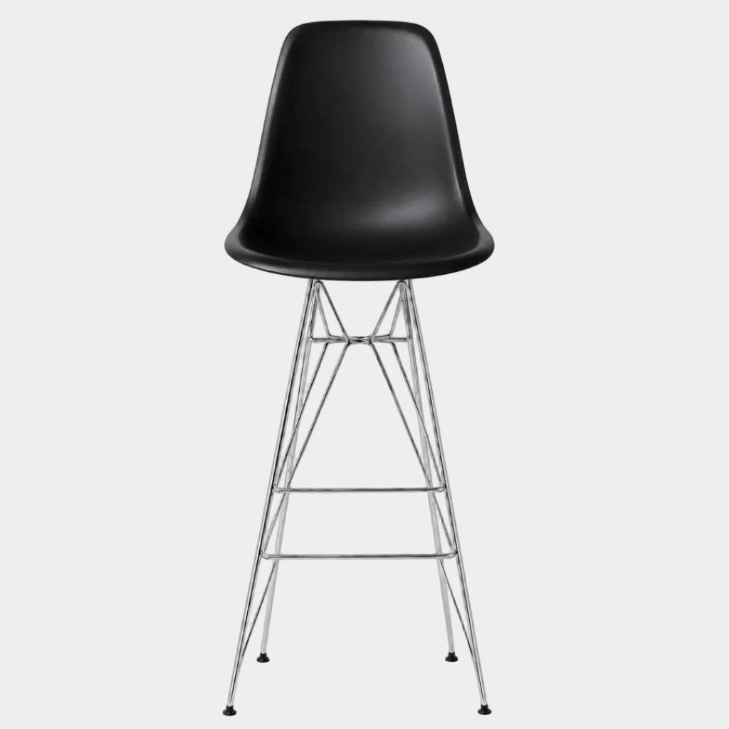 Eames Eiffel Molded Stool with Chrome Legs (27")