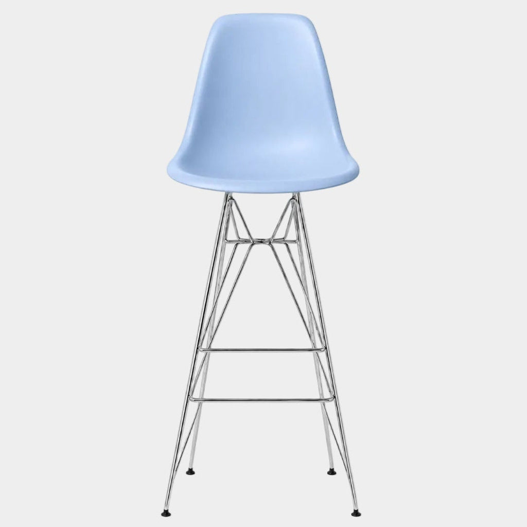 Eames Eiffel Molded Stool with Chrome Legs (27")